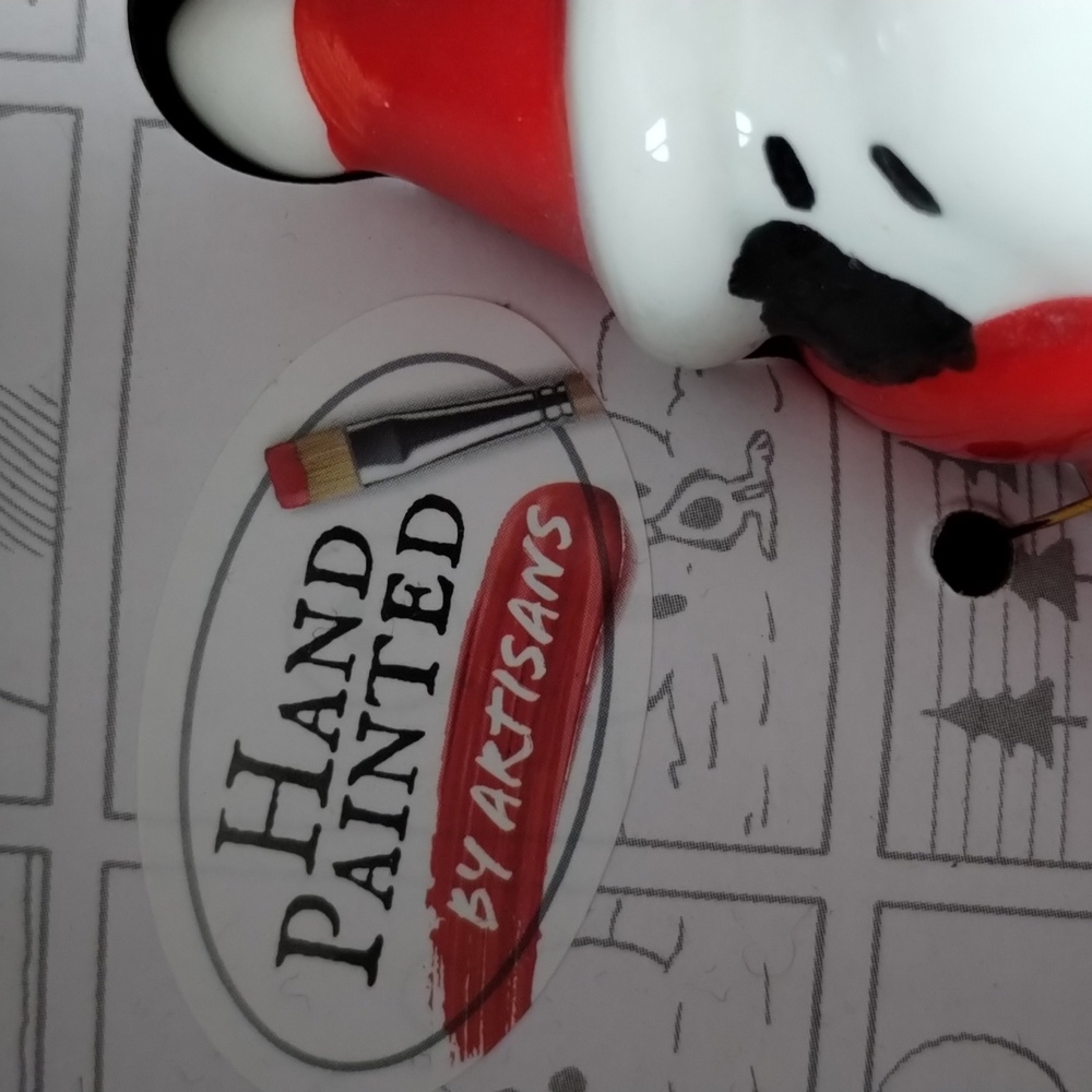 Peanuts Salt Pepper Shaker Snoopy Woodstock Puffer Coat Figures Hand Painted Nib - Picture 2 of 7